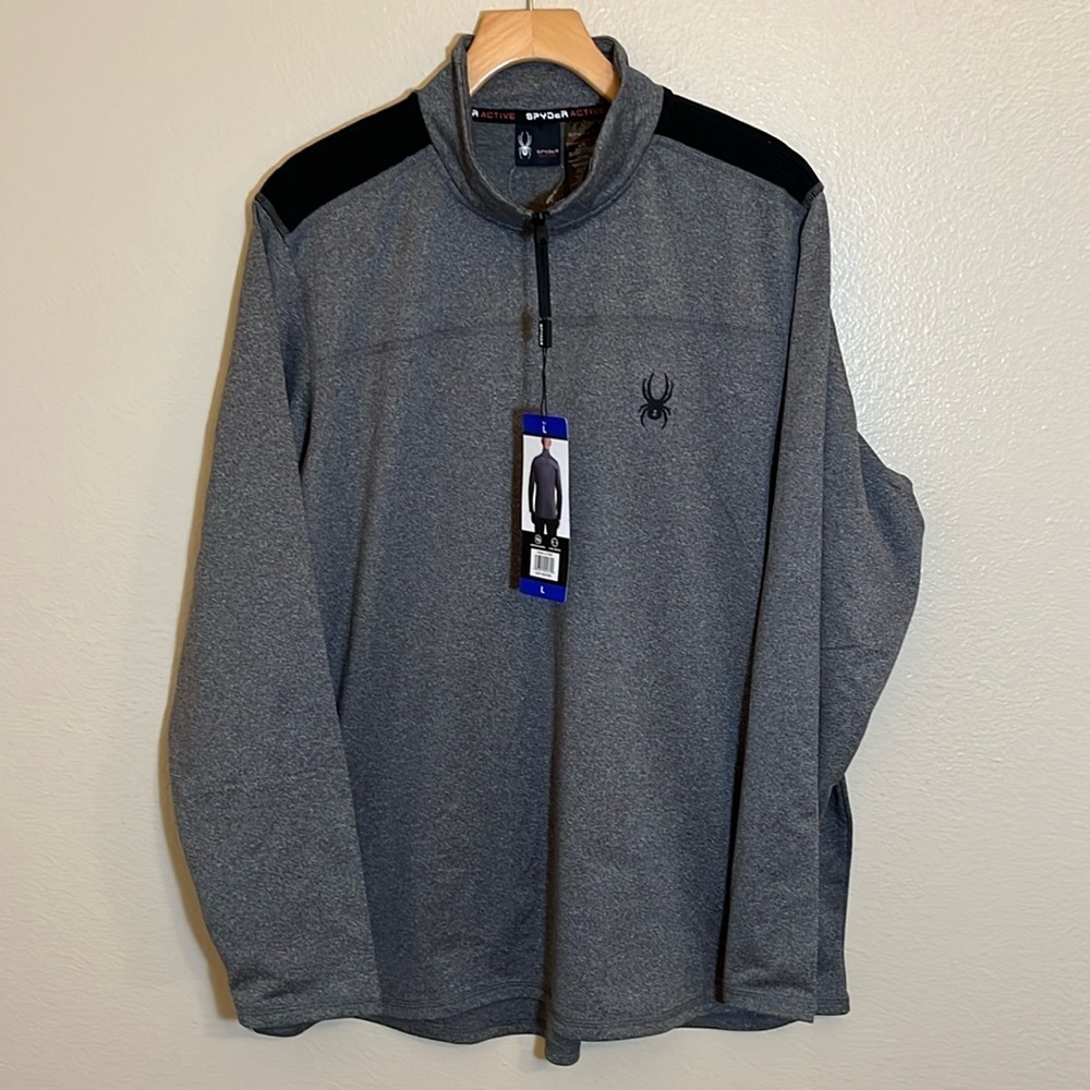 NWT Spyder Grey Activewear Pullover Sweatshirt